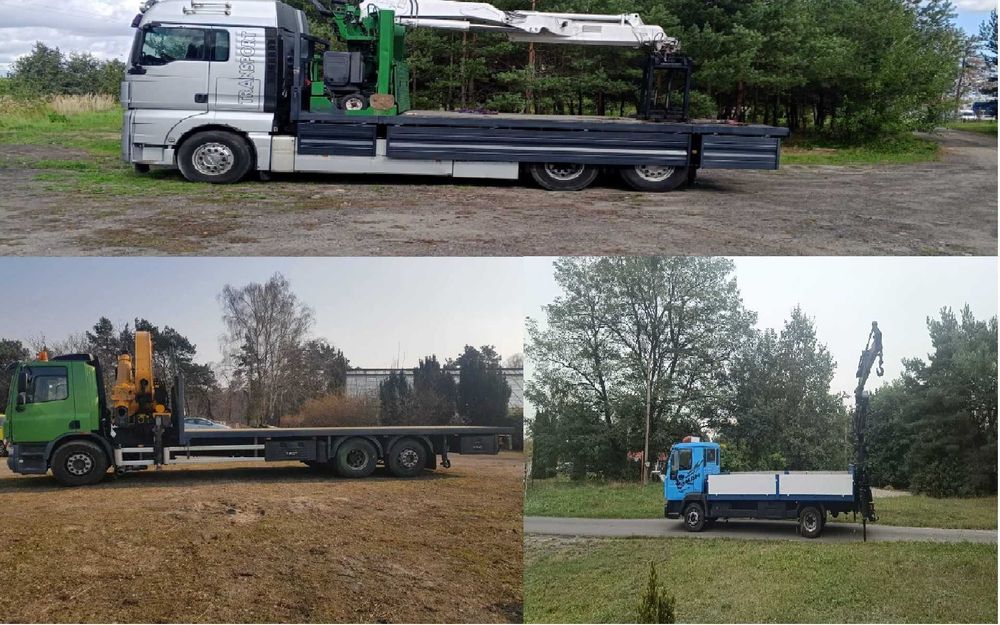 USŁUGI TRANSPORTOWE HDS o mocy (13 Ton)  ładunki do 11m Dźwig