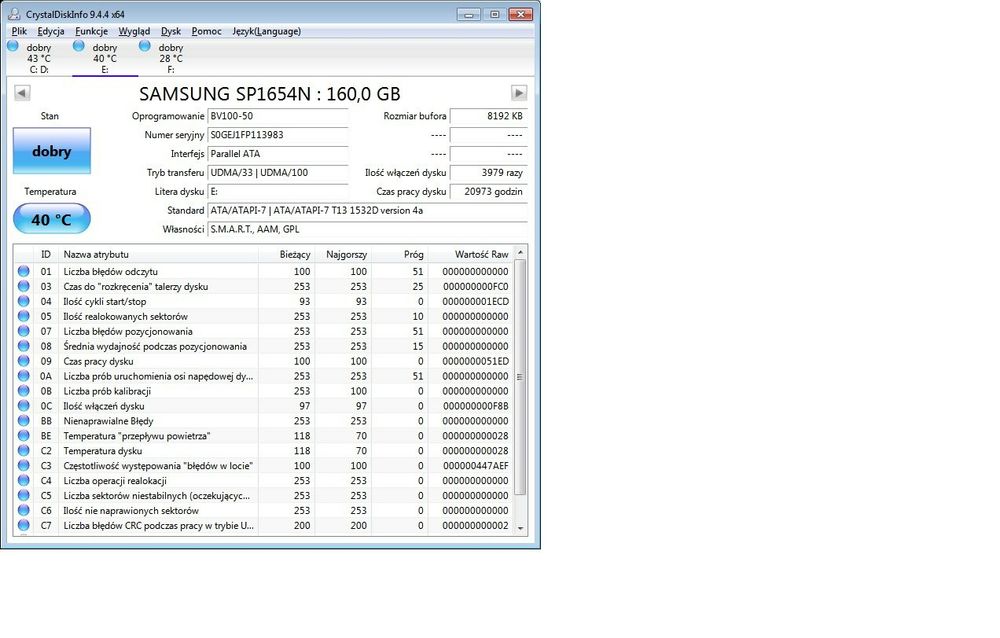 Dyski HDD pata ide ata 2x 160 gb seagate Samsung, digital western 80gb