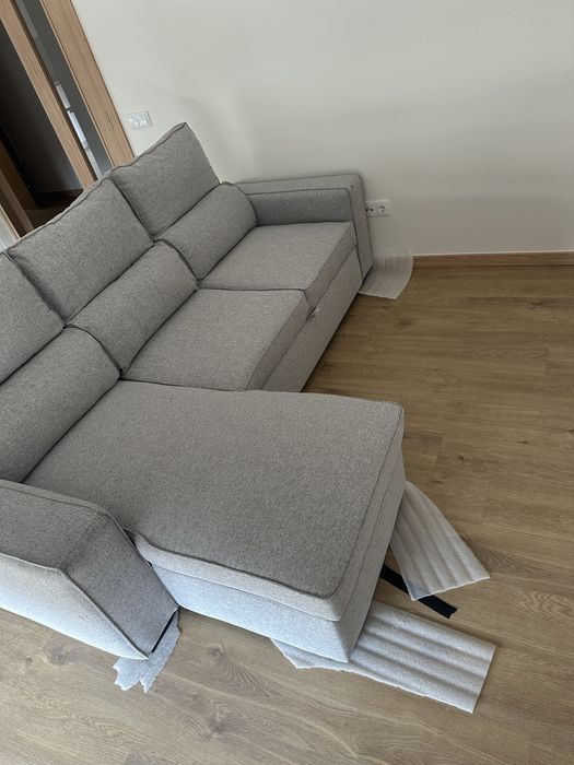 Sofá cama com chaise longue Gato Preto