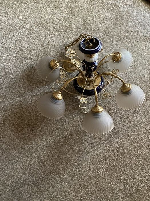 Candeeiro tecto 6 lâmpadas