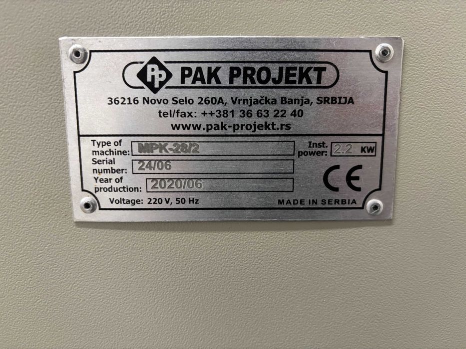 Maszyna do produkcji torebek papierowych Pak Projekt MPK-28/2