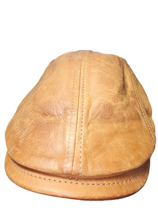 Кепка кожаная,Италия,58 размер,производитель Herman 1874.