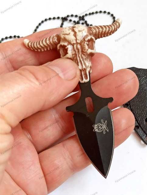 Ніж тичковий тактичний Череп R.A.Knives Wolf Нож шейник тактический ПУШ-ДАГЕР (PUSH DAGGER)