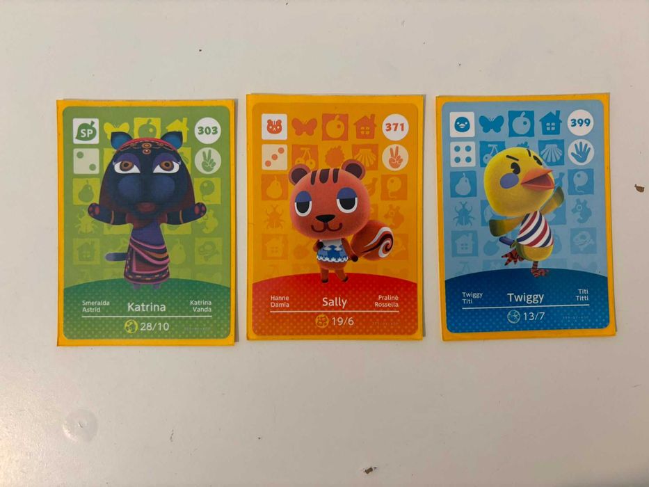 Cartas Amiibo Animal Crossing Séries 1, Séries 4, Amiibo Festival, Sanrio