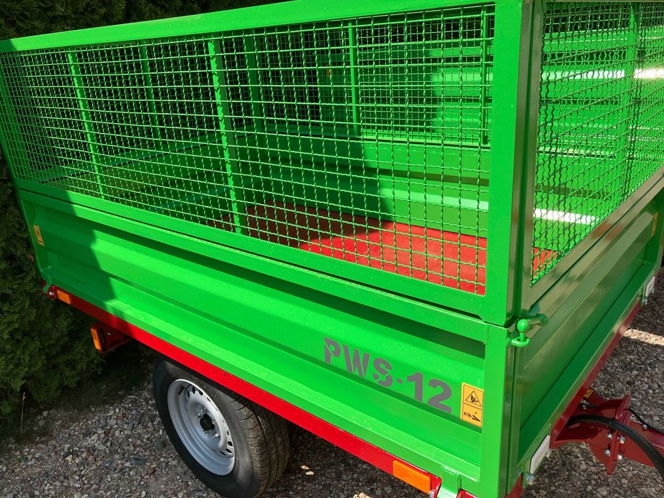 Przyczepka Wywrotka Dwukółka Do Mini Traktor Kubota Iseki Yanmar