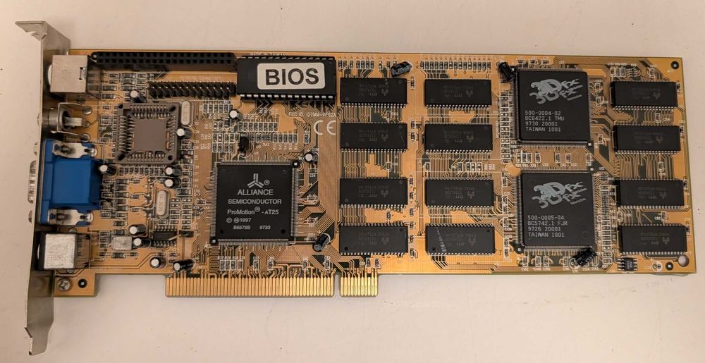 Karta graficzna 3DFX Voodoo Rush 6mb RAM, Retro PC