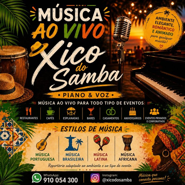 Música ao vivo para todos os gostos!