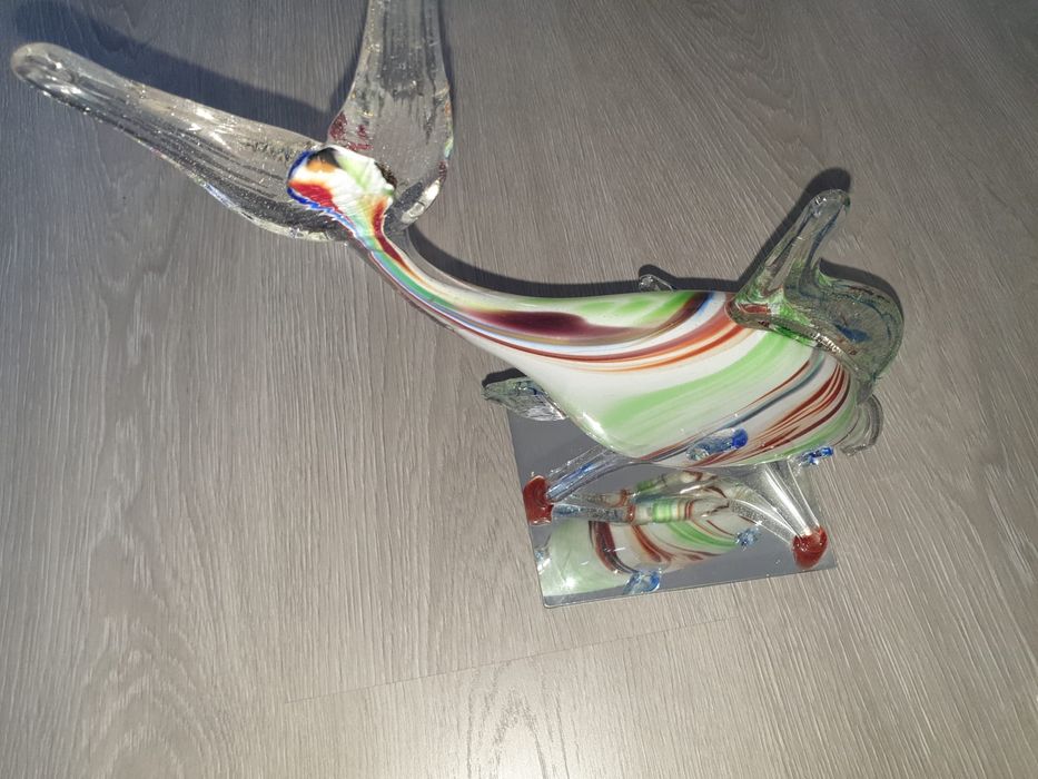 Peixe decorativo em vidro murano