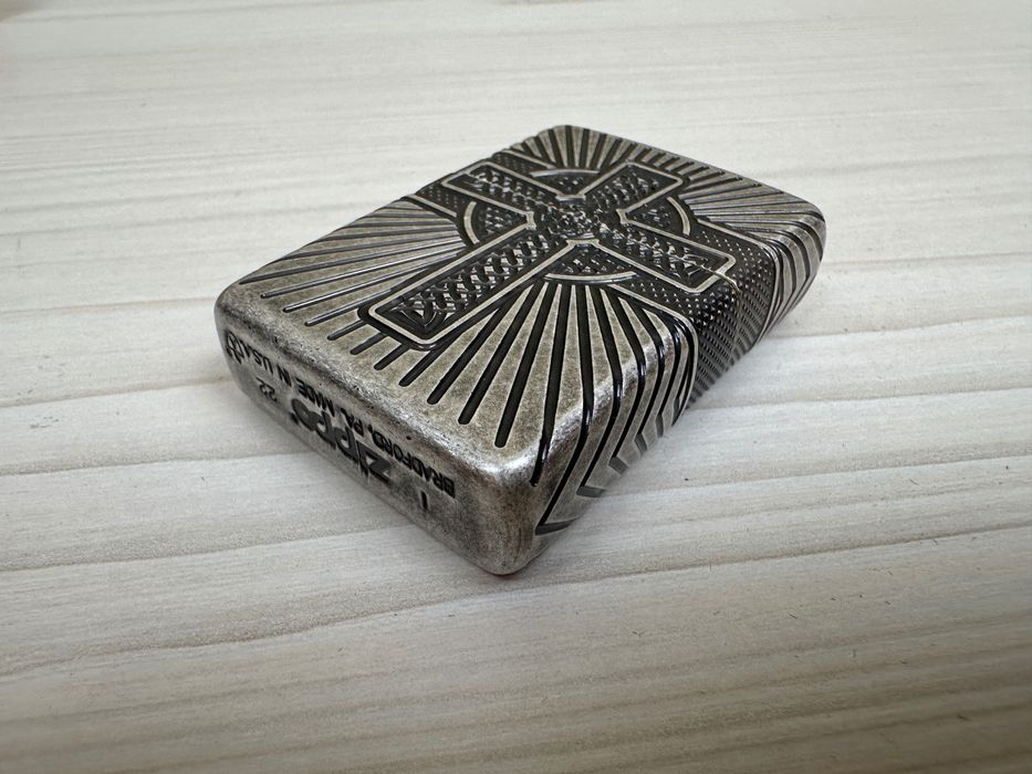 Зажигалка Zippo 29667 Armor Multicut Celtic Cross & Knot Antique