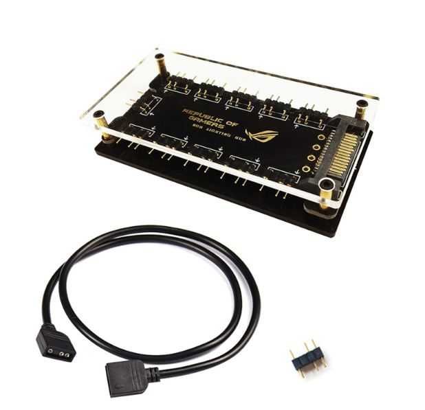 Rozdzielacz HUB do podświetlenia RGB - 10 wyjść