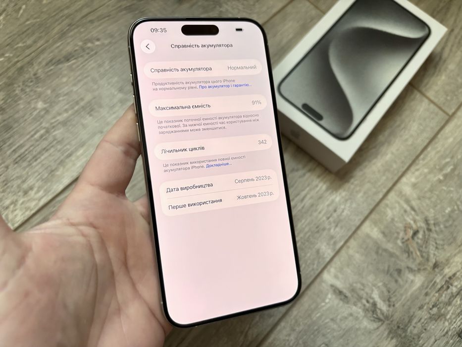 iPhone 15 Pro Max 256gb White Titanium