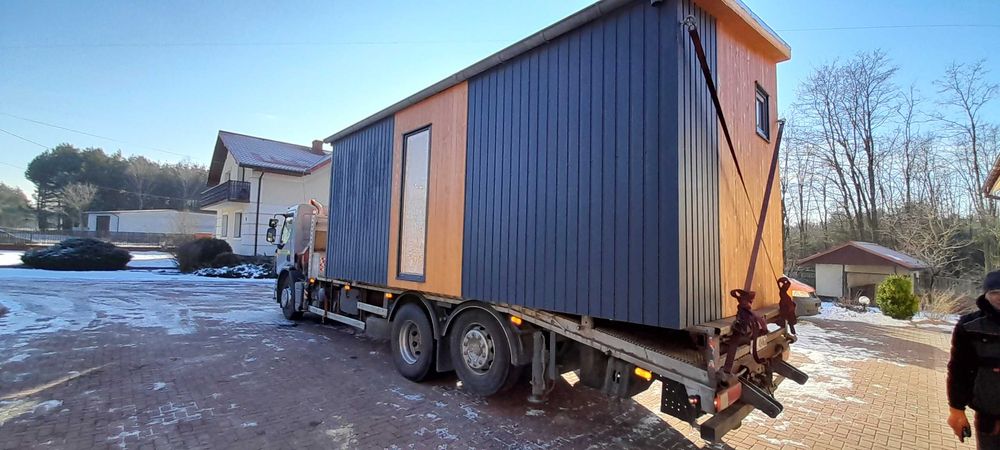 domek modułowy 35m2  z paneli SIP-POL na zgłoszenie całoroczny dwa moduły