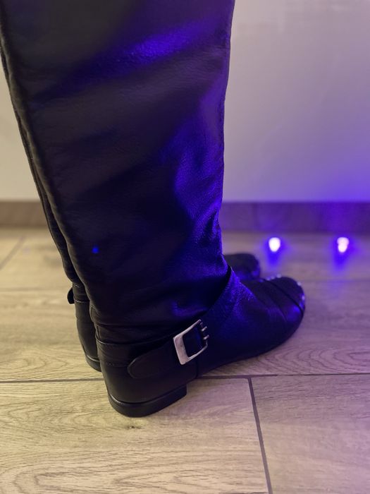 Шкіряні сапоги TOP rubber