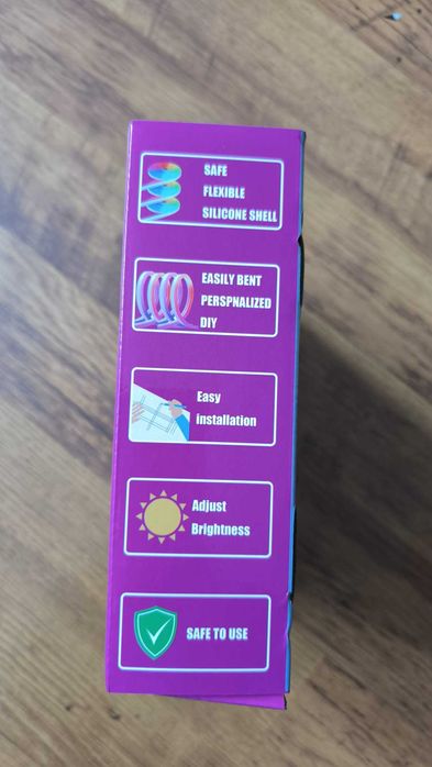 Tuya WiFi taśma Neon LED RGBIC 3m Acosh zasilacz Alexa Google