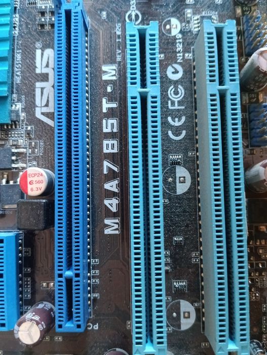 Комплект материнська плата ASUS AM3 socket+процессор