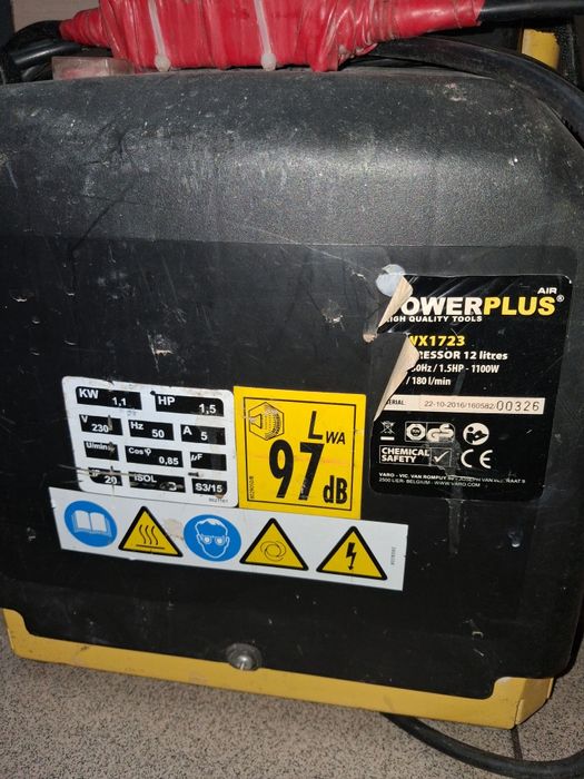 Мобільний компресор Powerplus powx1721