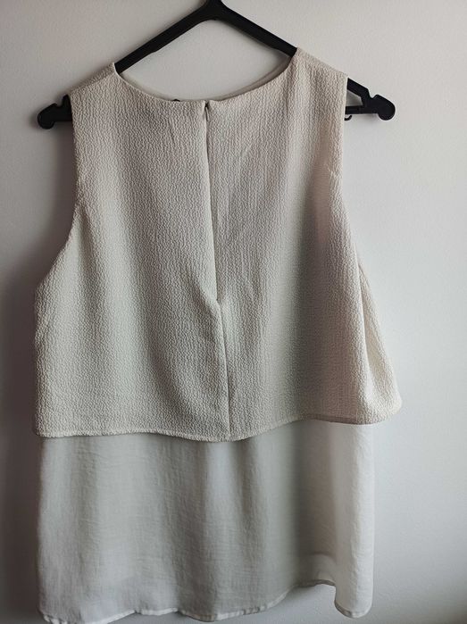 Blusa com tecidos sobrepostos - Mango