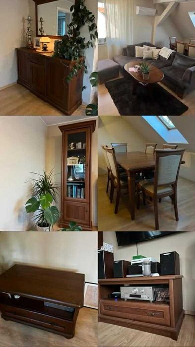 BRW meble - witryny, komoda, kanapa, stolik kawowy i RTV, sofa