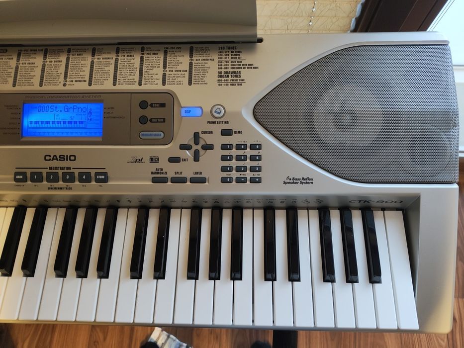 Keyboard Casio CTK-900 | BARDZO DOBRY STAN | Stojak, Zasilacz, Instrukcja