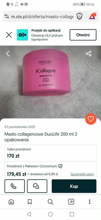 Ujędrniająco-modelujące masło do ciała Pro Collagen Body Butter  200 ml