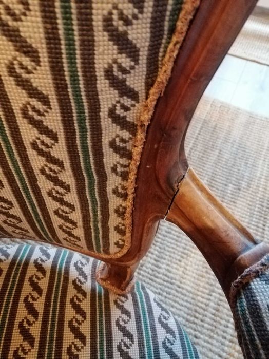 Fotel "ludwik" krzesło vintage