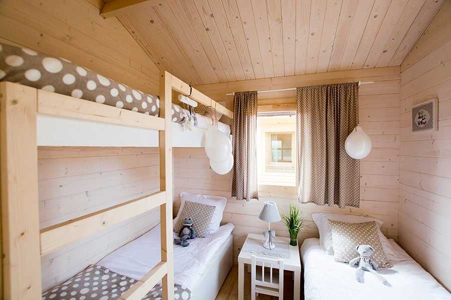 Drewniany domek letniskowy WEEKEND I 25 + 8 m2 - ROD, ośrodek wczasowy