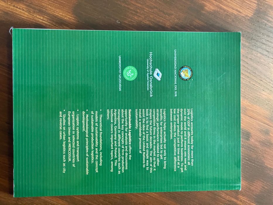 Sustainable logistics Book