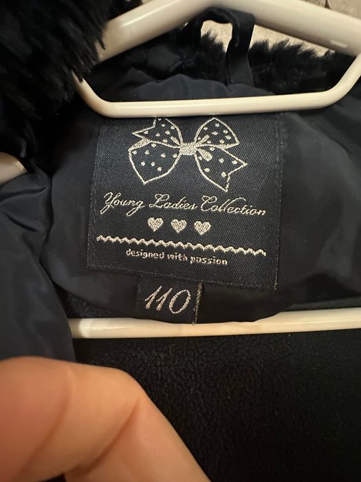 Куртка пальто довге утеплене демісезонне Cool club 110 см для дівчинки