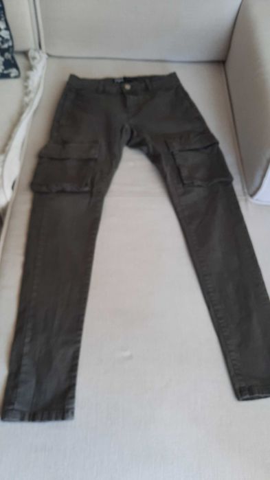 Spodnie cargo rurki Zara r. 36