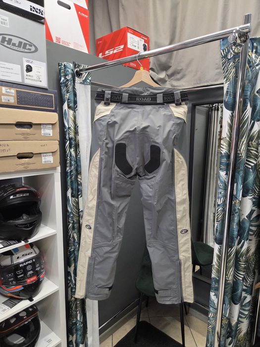 Spodnie motocyklowe Polo Road jasne tekstylne damskie roz 38