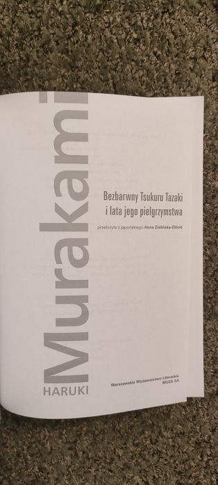 Bezbarwny Tsukuru Tazaki i lata jego pielgrzymstwa Haruki Murakami
