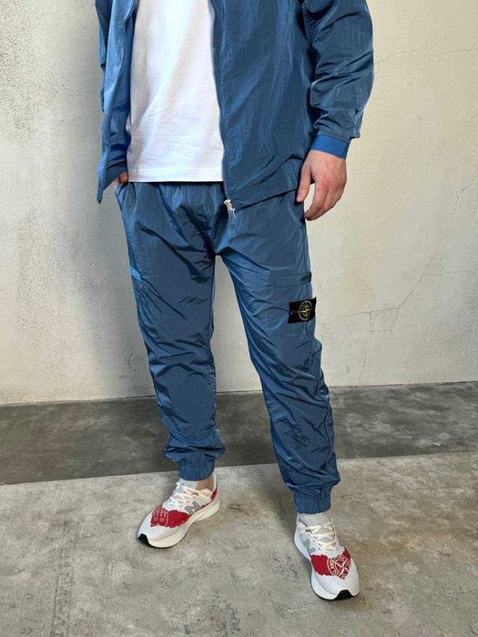 БЕЗ ПЕРЕДОПЛАТИ | STONE ISLAND nylon metal штани нейлон стон айленд