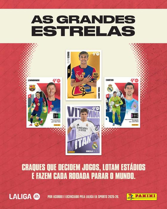 La Liga Este Panini - vários Anos