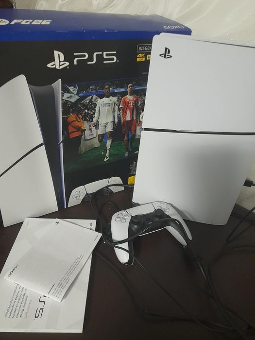 PS5 Slim 825GB + DualSense + коробка