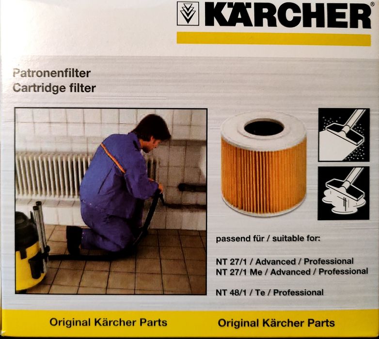 Oryginlny Filtr Karcher NT 27/1  NT 48/1  6.414-789.0
firmy Karcher