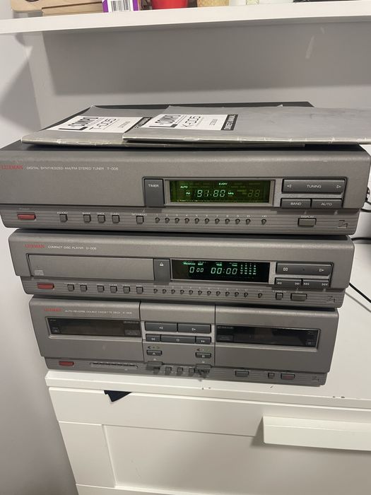 Luxman tuner T-005, CD player D-005, cassette deck K-D-005