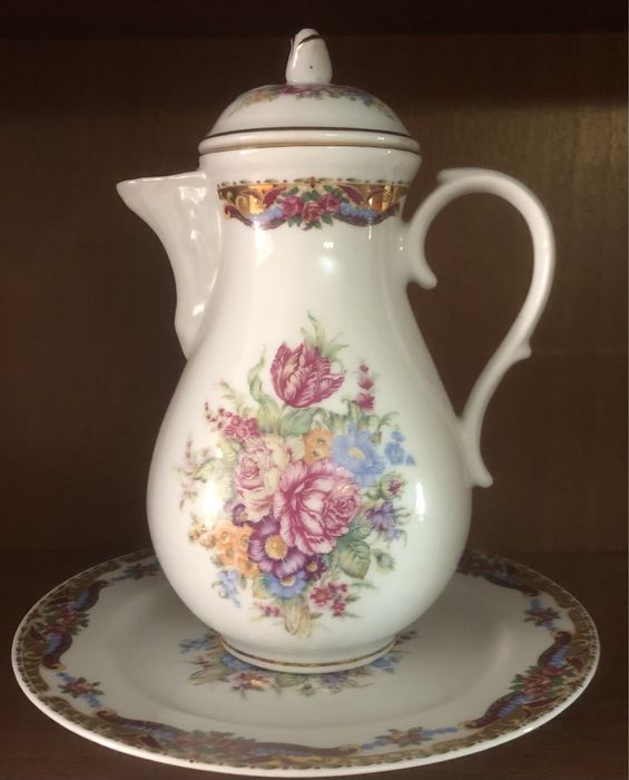 Jarro + Prato de porcelana, Santa Isabel