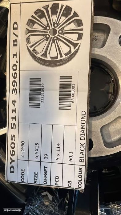 Jantes 15 5x114 Peças auto