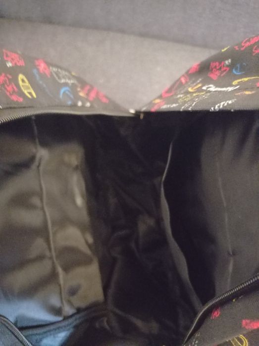 Спортивний рюкзак, наплічник, ранець, чорний в принт