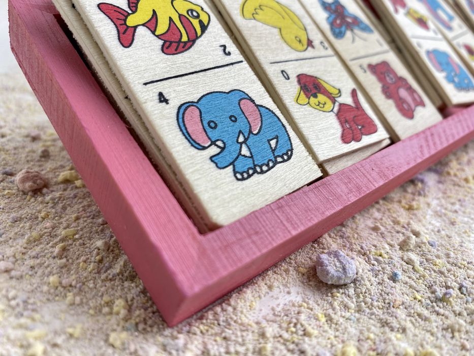 ‼️ Domino de madeira com animais; NOVO ‼️