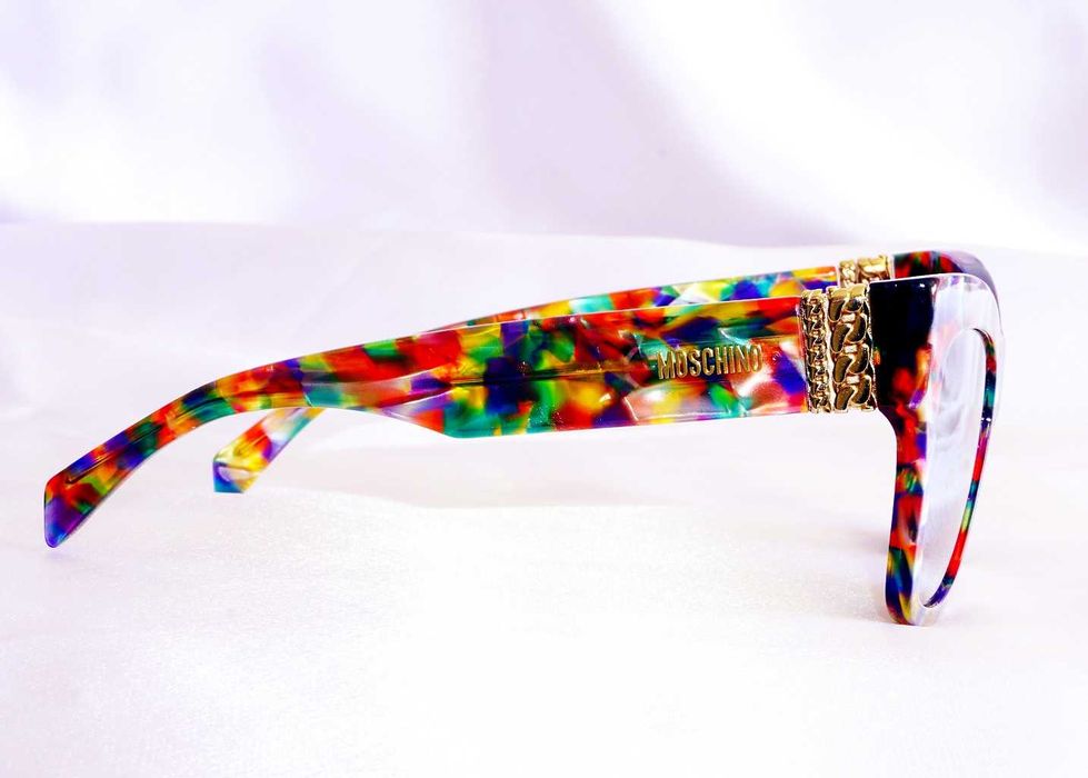 Okulary damskie MOSCHINO MOS011/S F749O kocie oczy Rich Classy Look