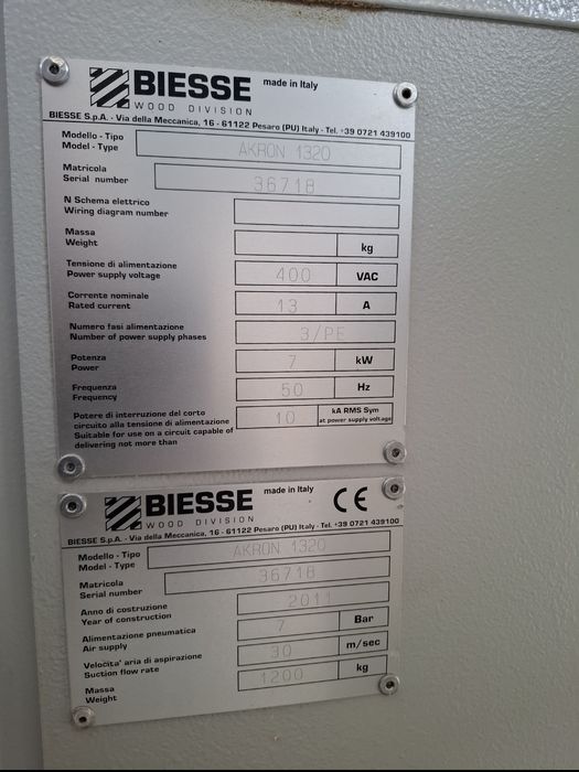 Okleiniarka Biesse Akron 1320