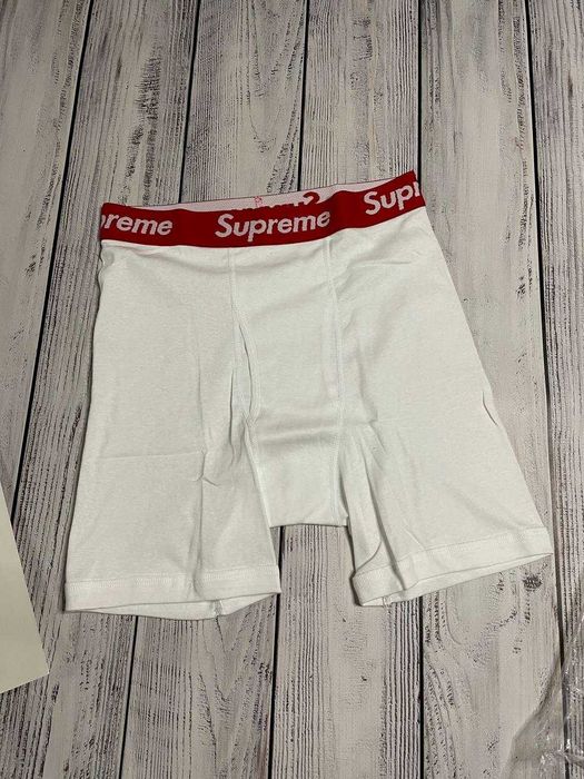 Трусы боксерки Supreme x Hanes