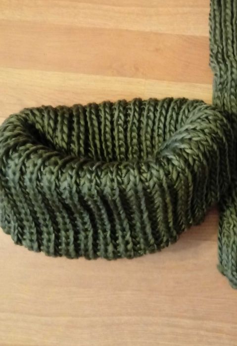 Nowy komin szal zielony