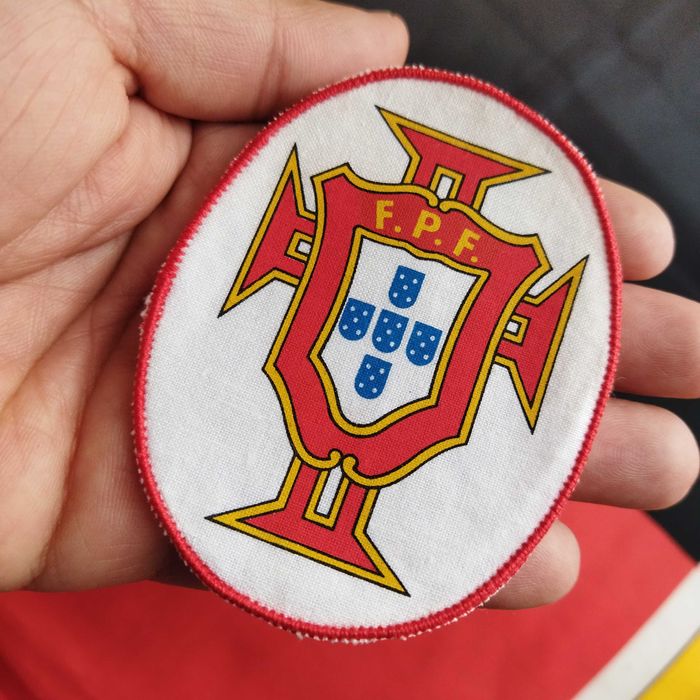 2 Emblemas antigos em tecido FPF seleção portuguesa. Portugal