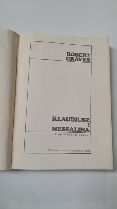 Klaudiusz I Messalina Robert Graves książka