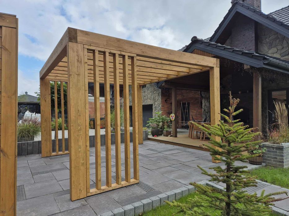• • • • Pergola ogrodowa • • • • P10 4x4 m producent DREWNOTRIK