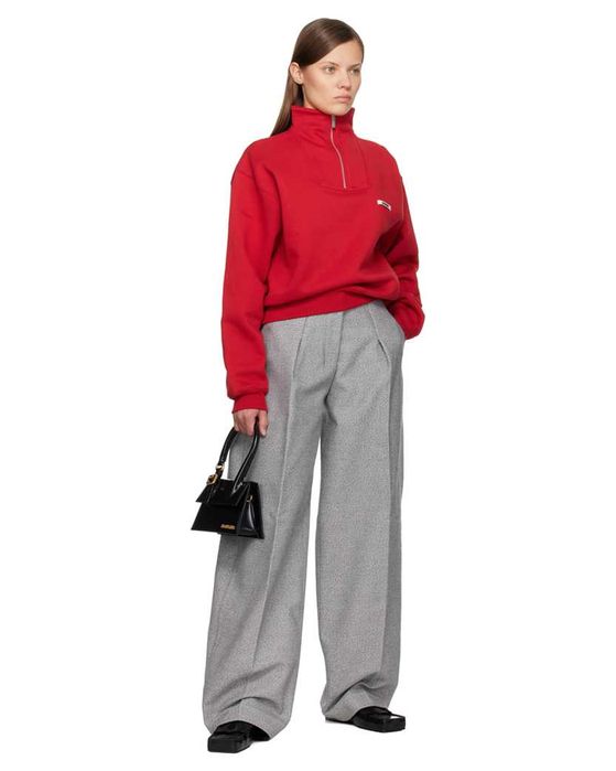 Світшот Jacquemus Gros Grain Zipped-Rollneck Sweatshirt Red