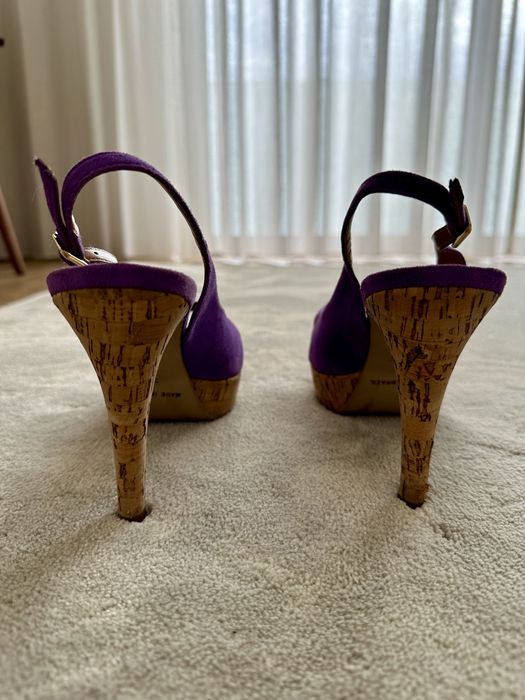 Sapatos roxos Zilian, tamanho 38 (como NOVOS)