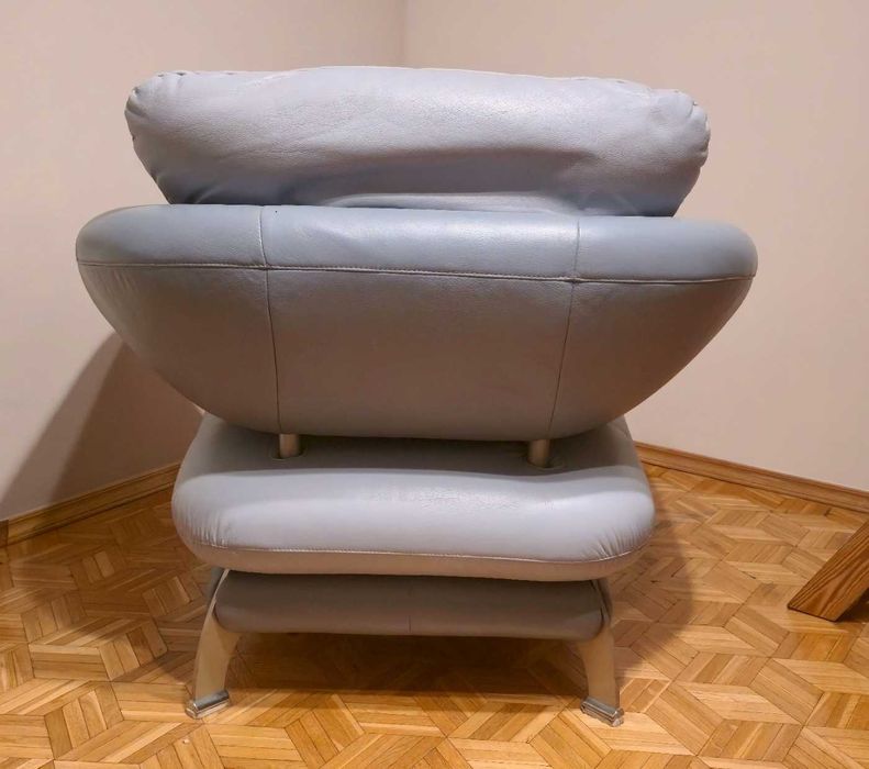 Skórzany fotel KLER, w dobrym stanie